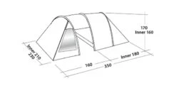 Easy Camp Galaxy 300 Rustic Green Tunneltent - 3 Personen 15 Easy Camp Galaxy 300 Rustic Green Tunneltent - 3 Personen -Winkel Voor Kampeerartikelen Voor Buiten 120390 galaxy 300 rustic green drawing perspective2