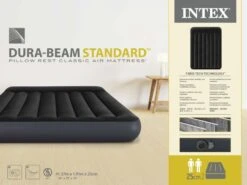 Intex Classic Luchtbed - Tweepersoons - Ingebouwde Elektrische Pomp -Winkel Voor Kampeerartikelen Voor Buiten 1423 1900 64148nd pkg 2023 300