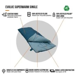 Vango Evolve Superwarm Slaapzak - Blauw 15 Vango Evolve Superwarm Slaapzak - Blauw -Winkel Voor Kampeerartikelen Voor Buiten 1900 1783 evolve superwarm single 8