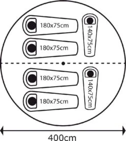 Bo-Camp Urban Outdoor Streeterville Bell Tent - 6 Persoons 20 Bo-Camp Urban Outdoor Streeterville Bell Tent - 6 Persoons -Winkel Voor Kampeerartikelen Voor Buiten 900 825 4472500 08
