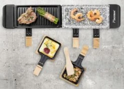 Bestron Raclette/Steengrill - 4 Personen -Winkel Voor Kampeerartikelen Voor Buiten bestron raclettesteengrill 4 personen 6