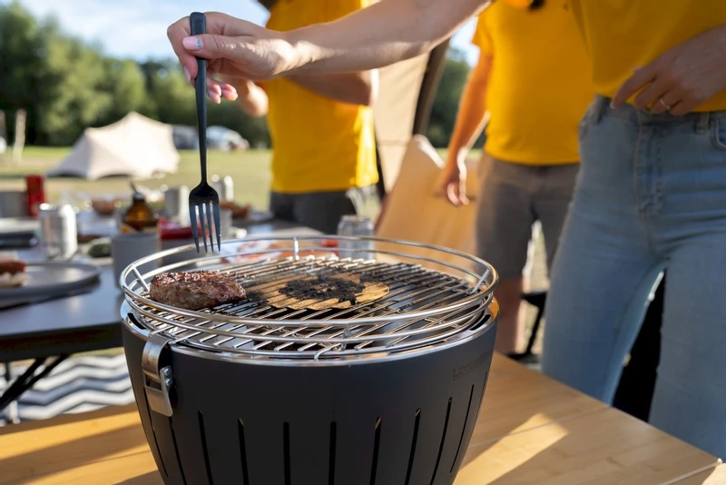 LotusGrill XL Hybrid Houtskoolbarbecue - Rood 9 LotusGrill XL Hybrid Houtskoolbarbecue - Rood - Afbeelding 9