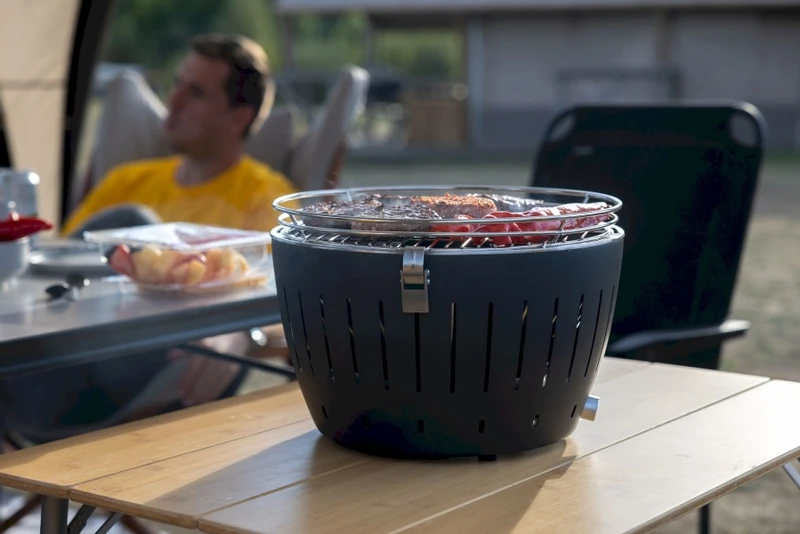 LotusGrill XL Hybrid Houtskoolbarbecue - Rood 8 LotusGrill XL Hybrid Houtskoolbarbecue - Rood - Afbeelding 8