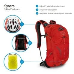 Osprey Syncro Daypack -12 Liter - Zwart -Winkel Voor Kampeerartikelen Voor Buiten osprey syncro features 8