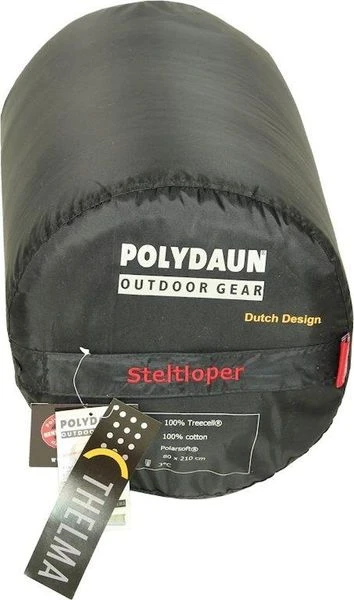 Polydaun Steltloper Slaapzak - Antraciet 2 Polydaun Steltloper Slaapzak - Antraciet - Afbeelding 2