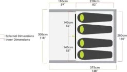 Zempire Evo TS Opblaasbare Tent - 4 Persoons -Winkel Voor Kampeerartikelen Voor Buiten zempire evo ts opblaasbare tent 7